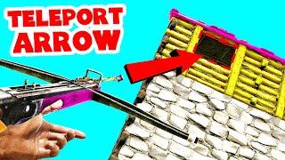 HOW TO GET INSIDE ANY BASE WITH THIS WEAPON! TELEPORTATION ARROW! (Ark Survival Evolved Trolling)