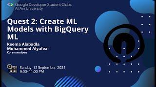 Quest 2:  Create ML Models with BigQuery ML