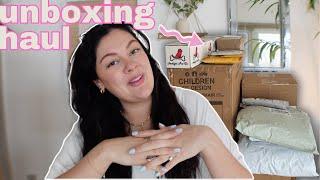 huge unboxing 🫶 home decor, clothing, baby items, & luxury products