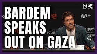 Actor Javier Bardem denounces Israel’s war on Gaza