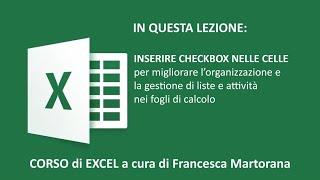 EXCEL tutorial 31: Inserting checkboxes in Excel (checkbox)