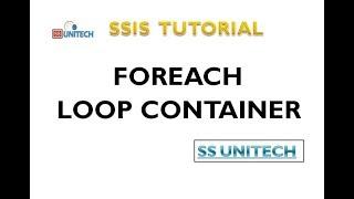 ForEach Loop container in ssis |ForEach Loop Basic Introduction | ssis tutorial part 43