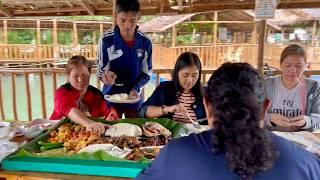 SIMPLE lang si Madam pero May-ari pala ng Tahong at Bangus Fishpens + Tour sa RIVER FLOATING RESTO!