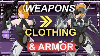 Blender 2.82 : Rigging Weapons, Armor, & Clothing (In 2 Minutes!)