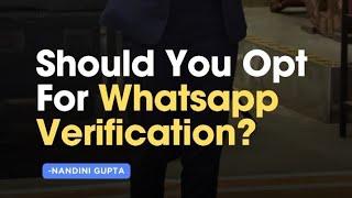 Why you need verified whatsapp ️ for your business