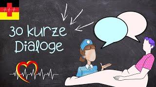 30 Kurze  Dialoge I Morgengespräch mit dem Patienten I Deutsch lernen für die Pflege