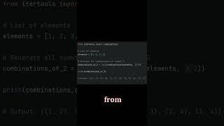 Python Trick: Generating Combinations with itertools.combinations