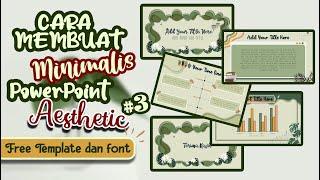 AESTHETIC PPT #3  | MINIMALIS POWER POINT | MUDAH | SIMPLE | FREE TEMPLATE