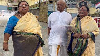 Veteran Actress Vanisri Spotted At Tirumala Temple