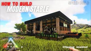 ARK: How To Build - Modern Stables (Speed Build)