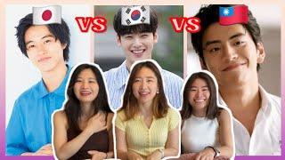 What is different? All about Korean, Japanese, Taiwanese guys&relationship!