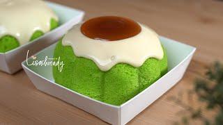 EKONOMIS TANPA WIPPY CREAM & CREAM CHEESE! SALTED CARAMEL PANDAN LAVA CAKE