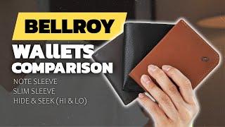 Ultimate Bellroy Wallet comparison video 2023 | Oribags