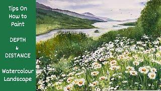 How To Paint DEPTH & DISTANCE In Watercolour Landscapes