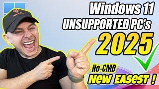 How to Install Windows 11 on Unsupported PC in 2025 (New Easiest Method, No CMD)