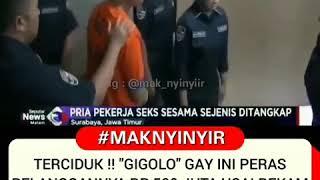 Polisi Ringkus PSK Gay yang Peras Pelanggan Rp 500 juta di Surabaya