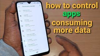 how to fix apps consuming more data on android phone