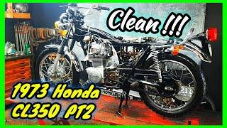 1973 Honda CL350 pt 2 Motorcycle vlog 50cc land speed bmst