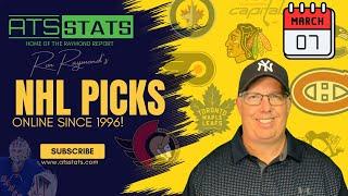 NHL Picks & Predictions (3/7/25) Ron’s Free Hockey Betting Picks