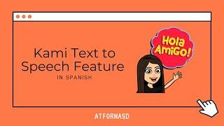 Spanish Text-to-Speech in Kami