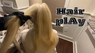 ASMR HAIR PLAY ON A REAL PERSON (FAST & AGGRESSIVE) CHAOTIC