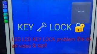 led lcd tv key lock problem unlock kare