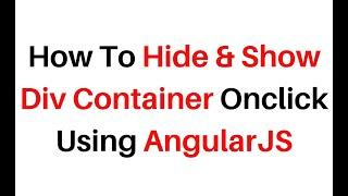 div show hide on click in angularjs 1.5.11