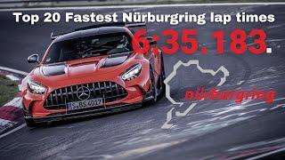 Top 20 Fastest Cars Conquering the Nürburgring - Lap Times Until 2023