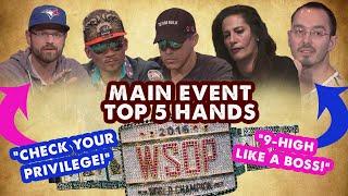 2016 WSOP Main Event Top 5 Hands | World Series of Poker