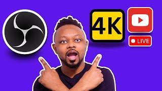 How To Live Stream in 4K on YouTube using OBS | Best Settings  | No Lag