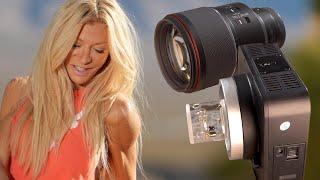 Samyang 135mm f1.8 lens, Neewer Q4 flash - stunning portrait photography on a budget