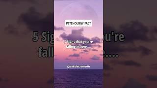 5 Signs That You're Falling In Love.... #shorts #psychologyfacts #subscribe