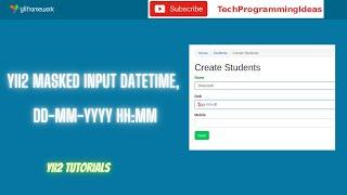 Yii2 Masked Input datetime