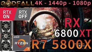 Godfall | RX 6800 XT | Ryzen 7 5800X | RAY TRACING ON & OFF | 4K - 1440p - 1080p | Epic Settings