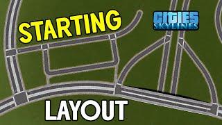 How to Start a City! Cities Skylines Road Layout and Traffic Fix Inspiration