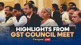 GST Council Meet LIVE: Union Finance Minister Nirmala Sitharaman Shares Highlights from Meeting