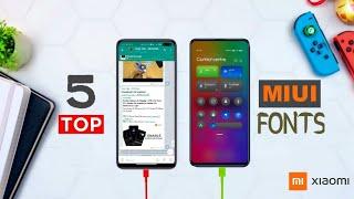 Top 5 Premium MIUI Fonts For Xiaomi Mobile || MIUI Fonts || Xiaomi Fonts || Redmi Fonts