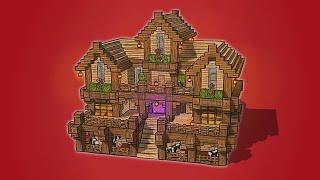 Minecraft: Build the Ultimate Survival House Mansion Tutorial [Step by Step]