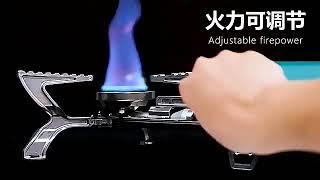 Outdoor Folding Portable Cassette Stove Camping Butane High-fire Stove Integrated All-in-one Gas