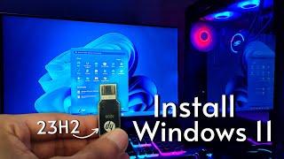 How to Install Windows 11 23H2 on a NEW PC (Step-By-Step 2024)