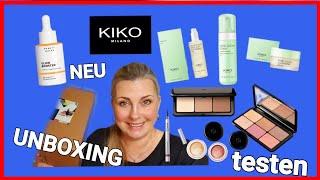 KIKO UNBOXING und testen | Lidschatten | Contour und Blush Paletten | Skincare