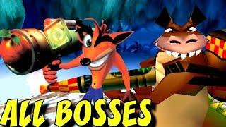 Crash Bandicoot 3 Warped - All Bosses (No Damage)