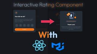 Interactive Rating Component With Just ReactJS & Material UI || Frontend Mentor Challenge