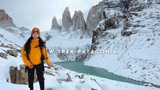 hiking the W trek in Torres del Paine Patagonia *a winter trek*