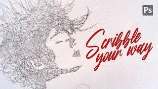 5 Minutes to MASTER Scribble Art in Photoshop