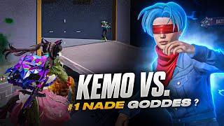 KEMO VS. #1 Nade Goddess?! [Wiping 3 Streamers] | BGMI 