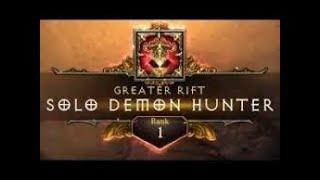 Diablo 3 S32 SSFHC | WORLD FIRST 150 Solo Demon Hunter (M6)