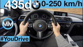 BMW 435d GC (313 PS) POV Test Drive + Acceleration 0-250 km/h