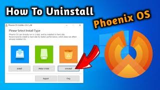 How To Uninstall Phoenix OS In Hindi { Part-1} | phoenix os ko uninstall kaise kare | easy way 2020