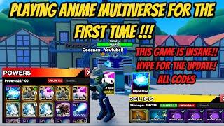 I played Anime Multiverse for the first time !!! - This Game is Insane !! + All codes!